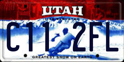 UT license plate C112FL
