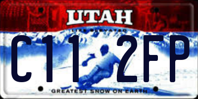 UT license plate C112FP