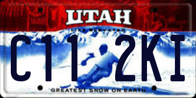 UT license plate C112KI