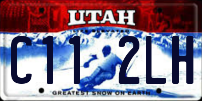 UT license plate C112LH