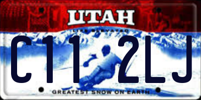 UT license plate C112LJ