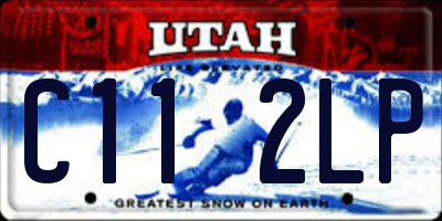 UT license plate C112LP