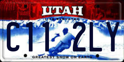 UT license plate C112LY
