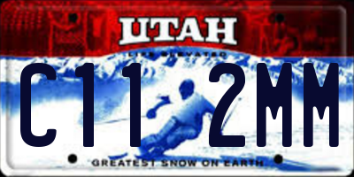 UT license plate C112MM
