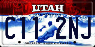 UT license plate C112NJ