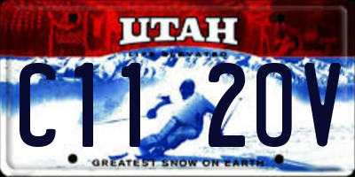 UT license plate C112OV