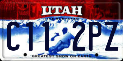 UT license plate C112PZ