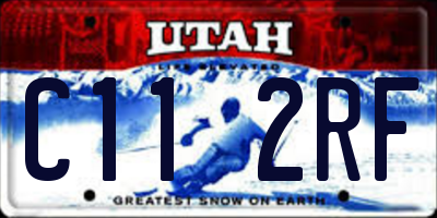 UT license plate C112RF