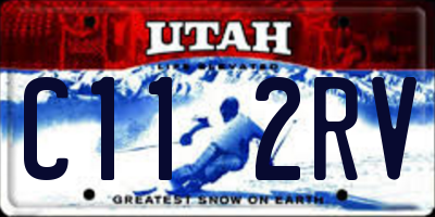 UT license plate C112RV