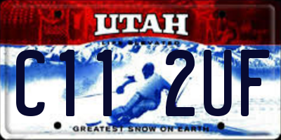 UT license plate C112UF