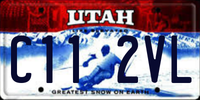UT license plate C112VL