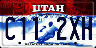 UT license plate C112XH