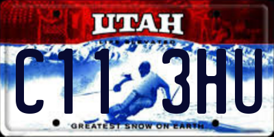 UT license plate C113HU