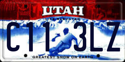 UT license plate C113LZ