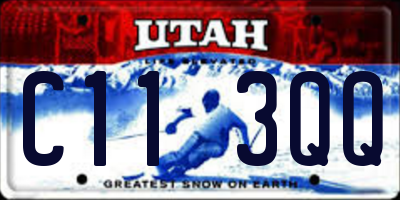UT license plate C113QQ