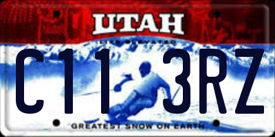 UT license plate C113RZ