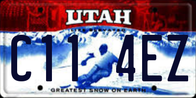 UT license plate C114EZ