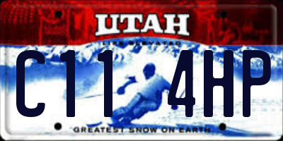 UT license plate C114HP