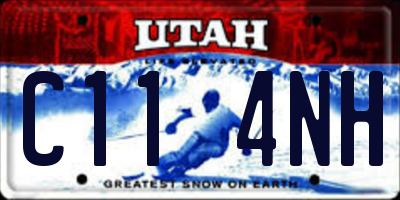 UT license plate C114NH