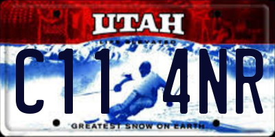 UT license plate C114NR