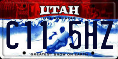 UT license plate C115HZ