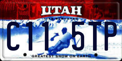 UT license plate C115TP
