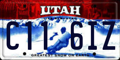UT license plate C116IZ