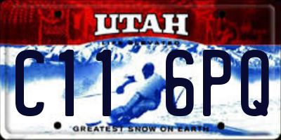 UT license plate C116PQ