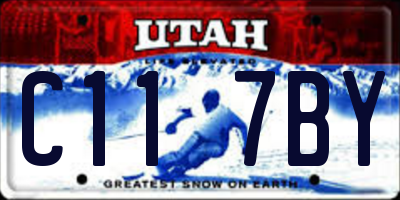 UT license plate C117BY