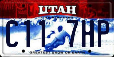 UT license plate C117HP