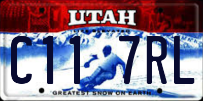 UT license plate C117RL