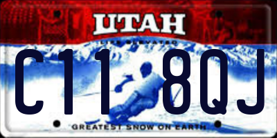 UT license plate C118QJ