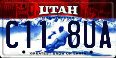UT license plate C118UA