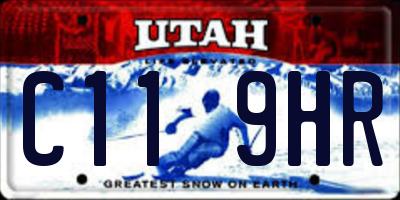 UT license plate C119HR