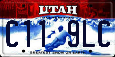 UT license plate C119LC