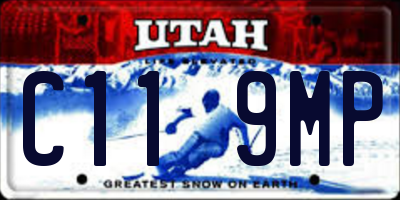 UT license plate C119MP