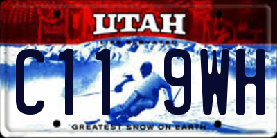 UT license plate C119WH