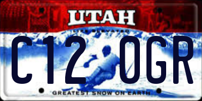 UT license plate C120GR