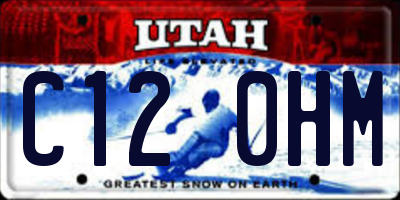 UT license plate C120HM