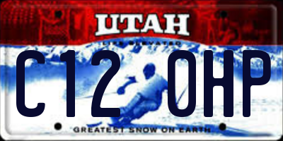 UT license plate C120HP