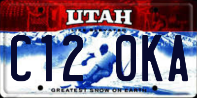 UT license plate C120KA