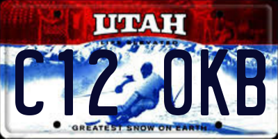UT license plate C120KB