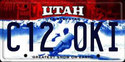 UT license plate C120KI