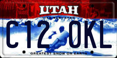 UT license plate C120KL