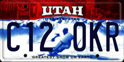 UT license plate C120KR