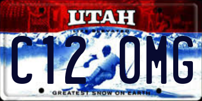 UT license plate C120MG