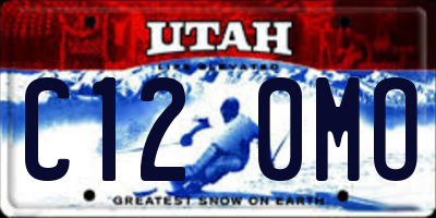 UT license plate C120MO