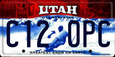 UT license plate C120PC