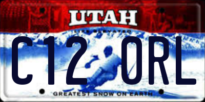 UT license plate C120RL