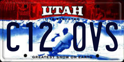 UT license plate C120VS